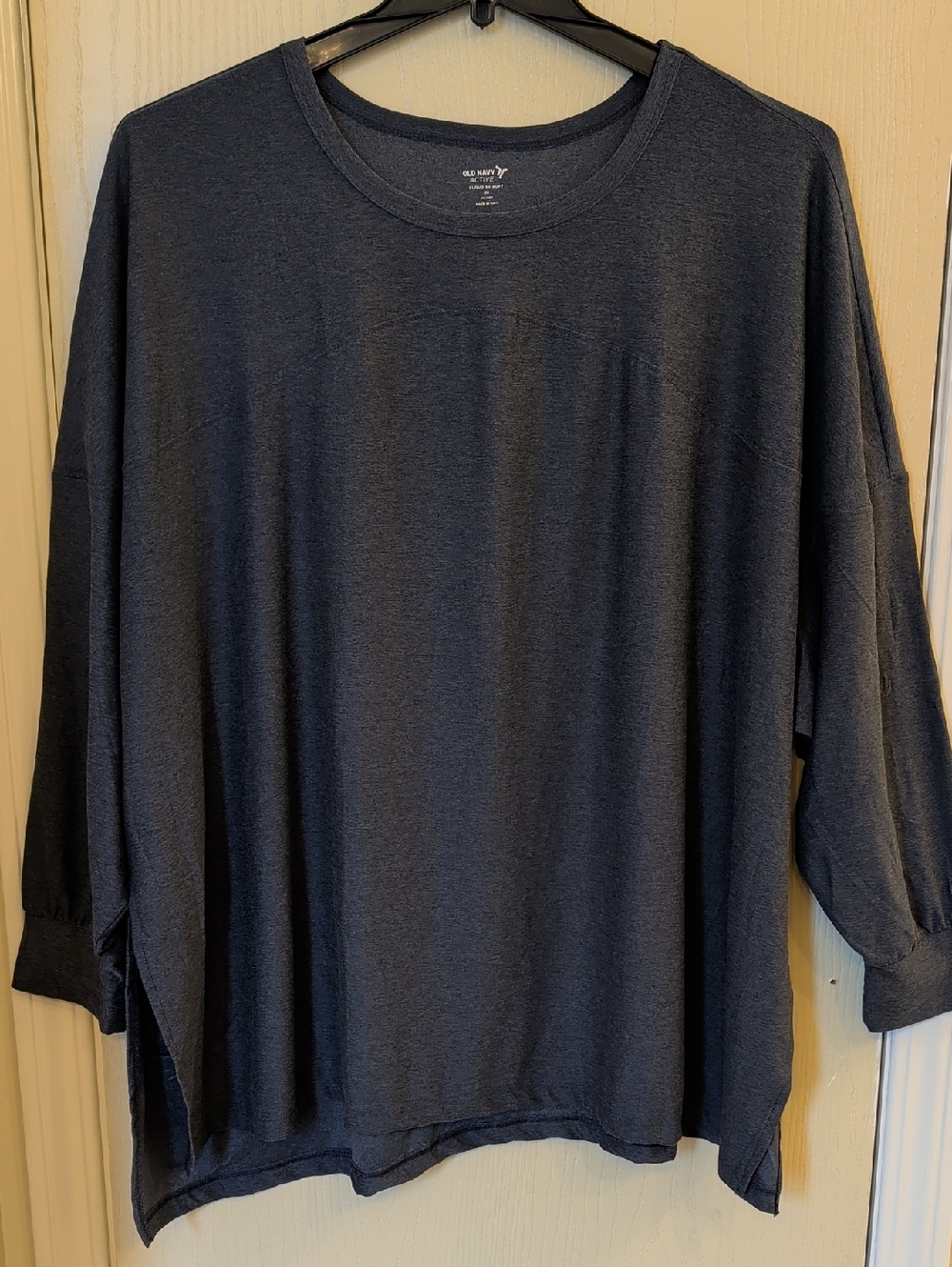 Old Navy Active Cloud 94 Soft Women’s Charcoal Gray Long Sleeve Tee 3XL